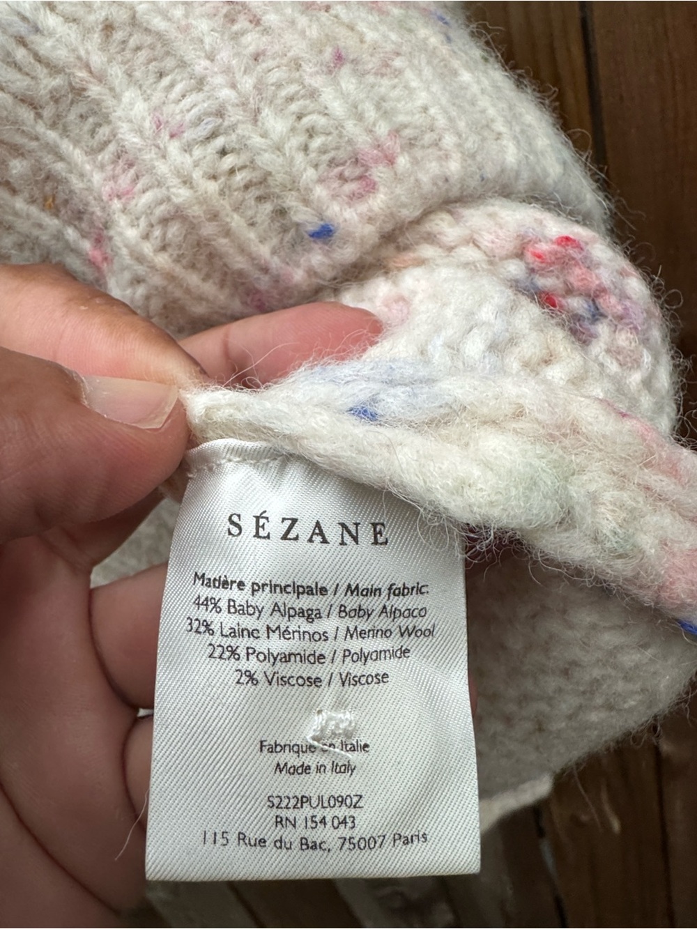 Sezane luc alpaca jumper - Picture 6 of 7